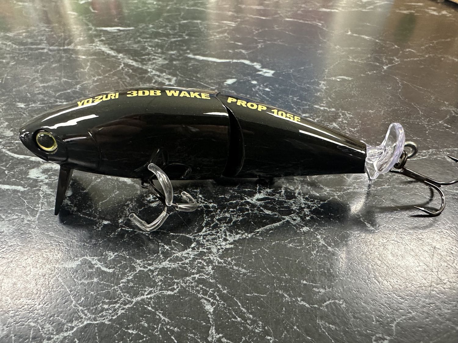 Yo-Zuri 3DB Wake Prop Flt 105mm, Colour: Black