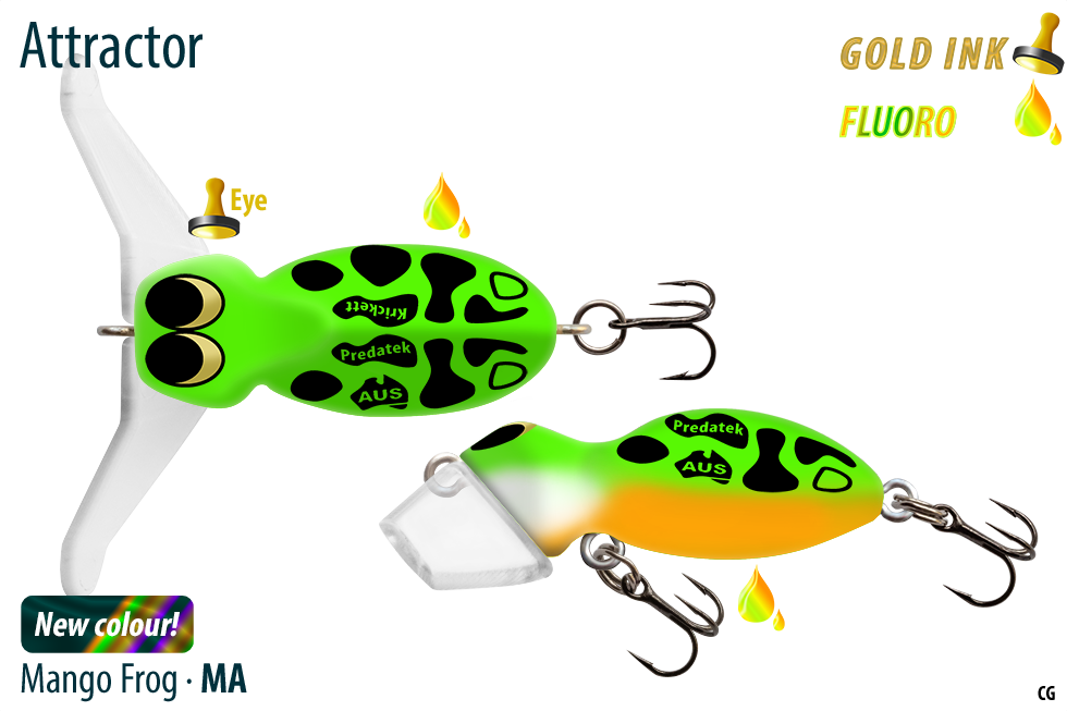 Krickett 45mm Clear Bib, Colour: Mango Frog