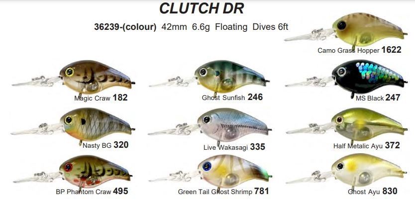 Lucky Craft Clutch DR, Colour: Camo Grass Hopper