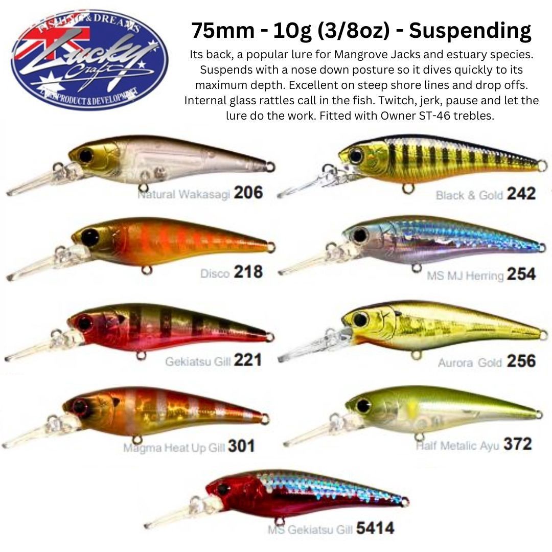Bevy Shad 75SP, Colour: Maguma Heat Up Gill