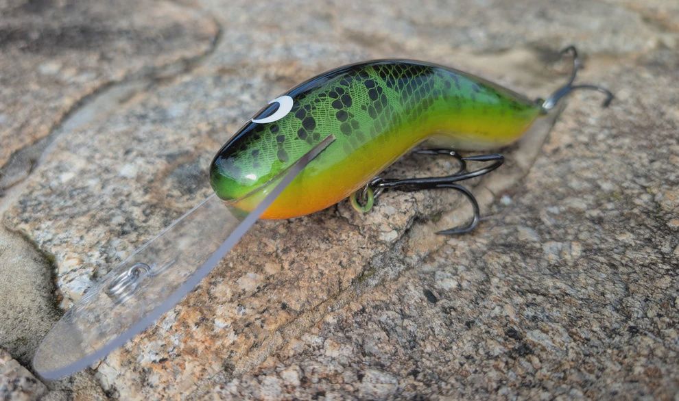 Mudeye 140mm Spring Bait, Colour: Green/Orange
