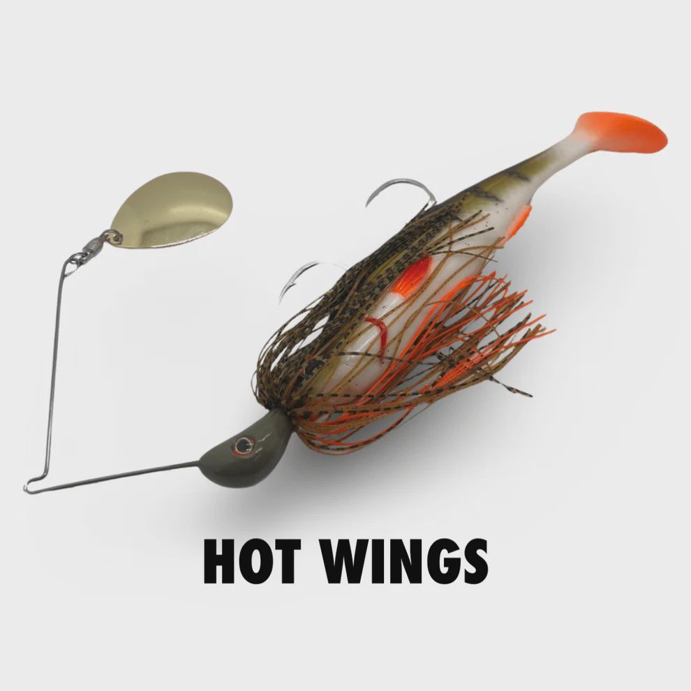 Beast Spinnerbait 1oz Irukandji 7in, Colour: Hotwing