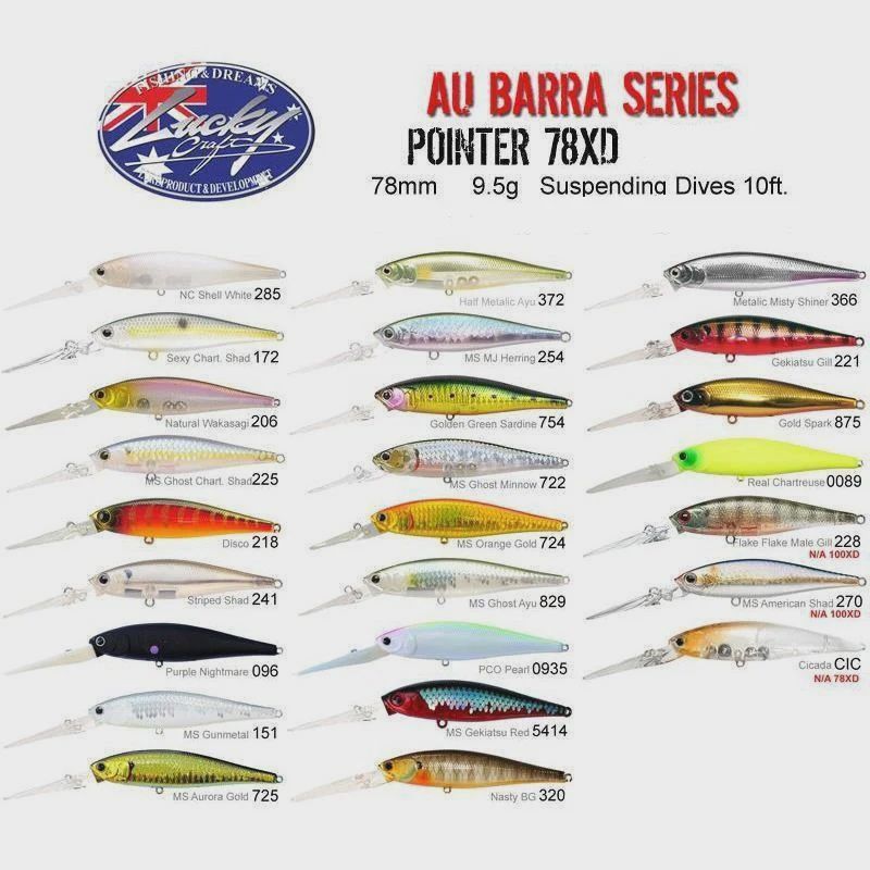 78XD  Barra Pointer, Colour: Golden Green Sardine