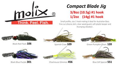 Molix Compact Blade Jig 3/8oz