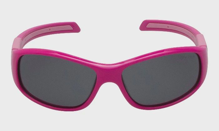 PK366 Kids Polarised Unbreakable Sunglasses, Colour: Pink Frame/Smoke Lens