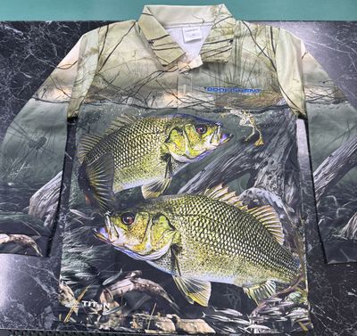 Sublimated Long Sleeve Fishing Shirt Bass - Kids