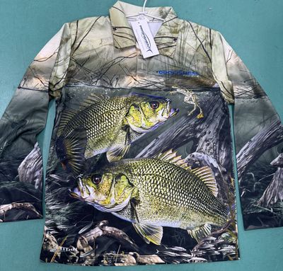 Sublimated Long Sleeve Fishing Shirt Bass - Adults