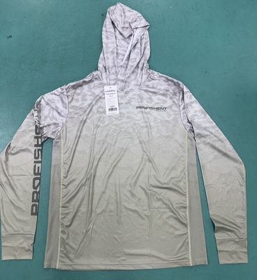 Hooded Long Sleeve Olive Bass Fishing Shirt - Adult