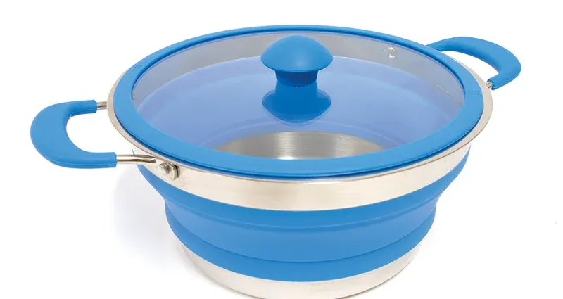 Pop Up Stainless Steel Cooking Pot 3.0L