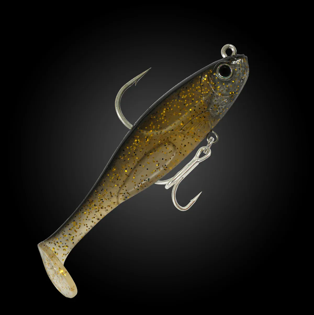 Fishcraft Dr Shad 100mm, Colour: Black &amp; Gold