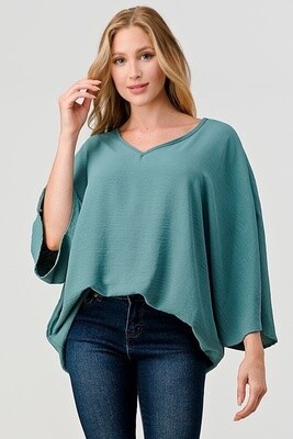 Hazel Top in Seafoam
