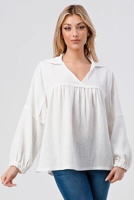Peasant Gauze Shirt