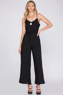 Jumper with Tie in Black