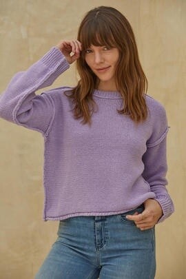 The Hailee  Sweater, Size: Small, Colour: Lavender