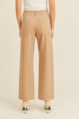 Ponte Crop Pants in Mocha