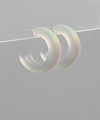 30 mm Matte Gradation Hoops - Ash/Green