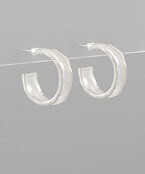 Metal Trip Clear Hoop - Clear