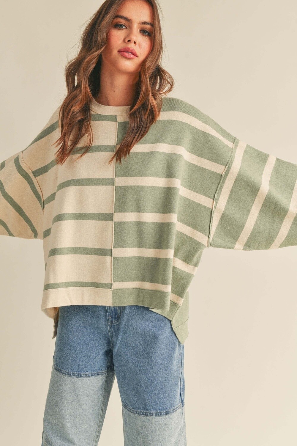 Color Combo Striped Sweater