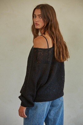Laurel Canyon Pullover in Black