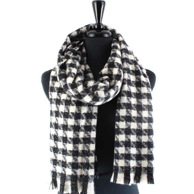 Big Sky Scarf in Black/White