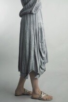Bubble Skirt - Cotton in Silver