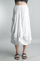 Bubble Skirt - Cotton in White