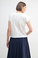 Texture Woven Top in White