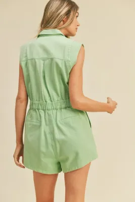 Pastel Lime Green Denim Jumper