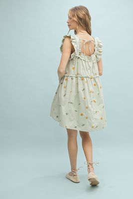 Floral Ruffle Mini in Sage