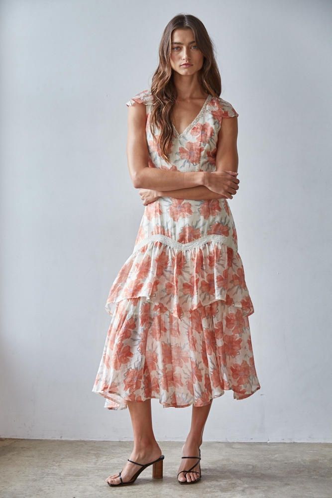Moscato Floral Dress, Size: Small