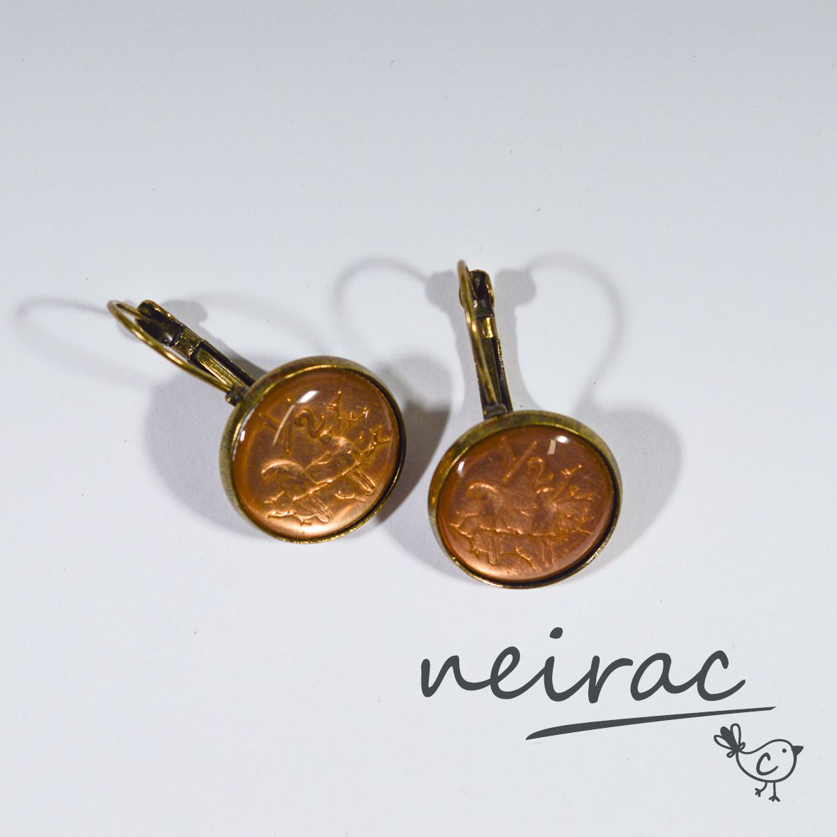 1/2 c coin Earrings &amp; Necklace