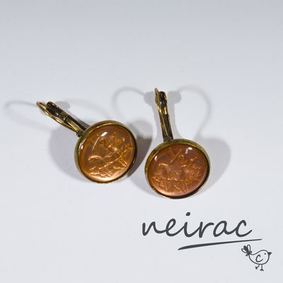 1/2 c coin Earrings &amp; Necklace
