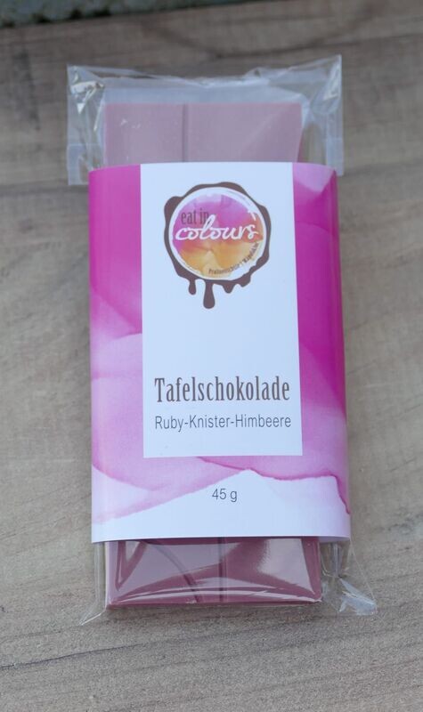 Tafelschokolade - Ruby-Himbeerknister Tafelschokolade - Ruby-Himbeerknister