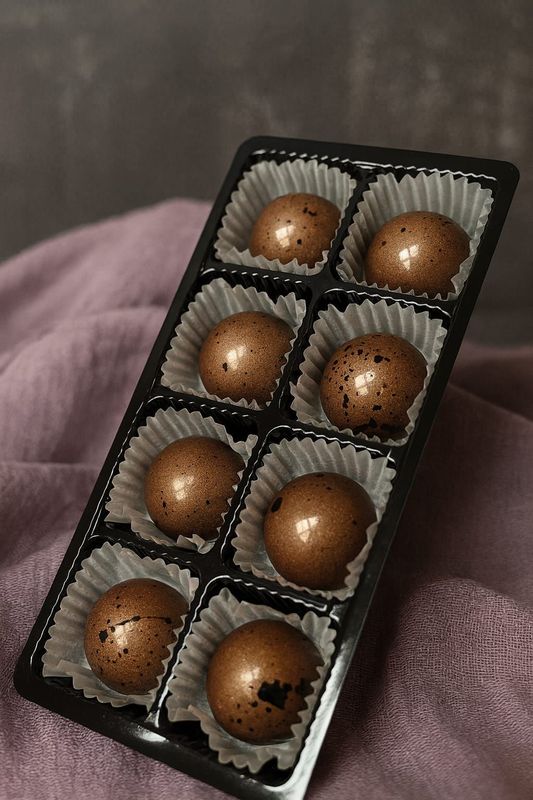 8er Pralinenset im Blister SALZKARAMELL