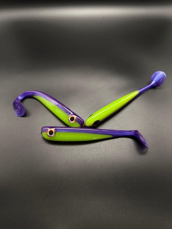 SP Slim Shad Purple Wizard 15cm