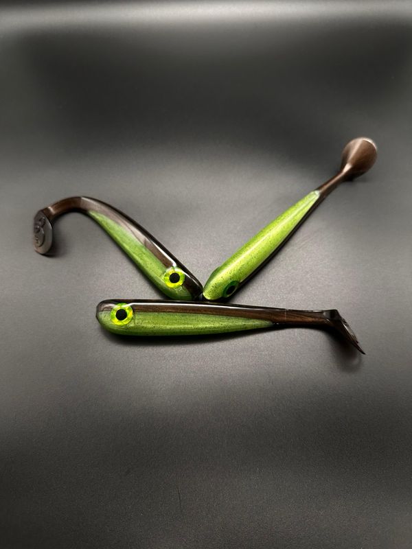 SP Slim Shad Green Pumpkin 15cm