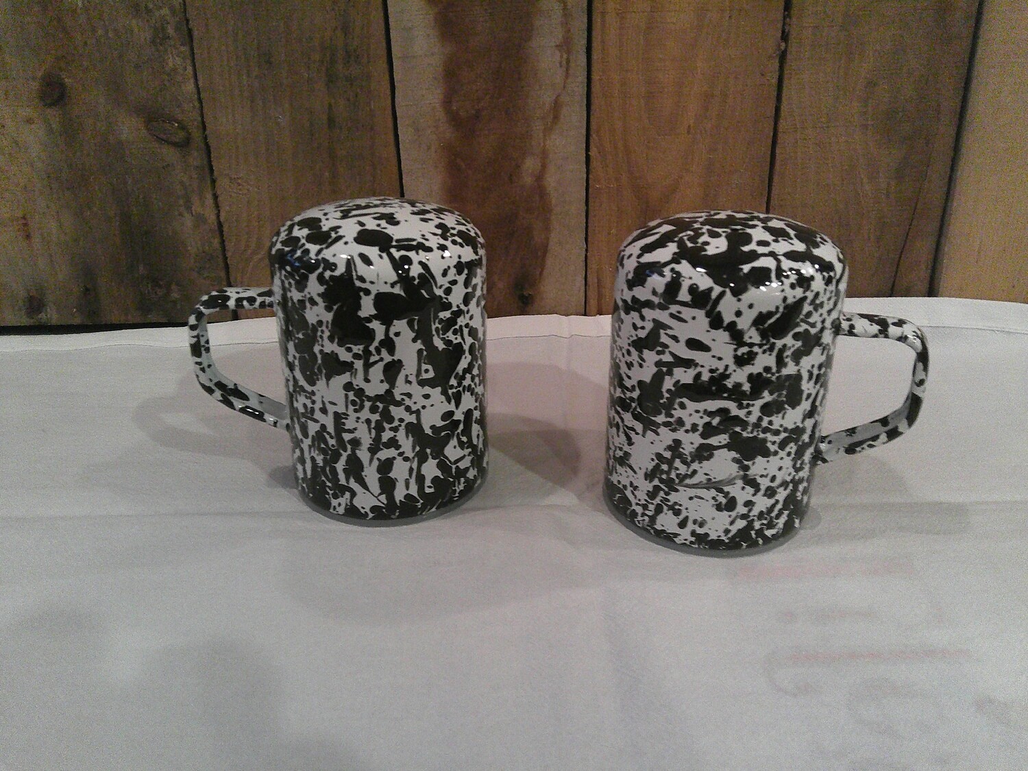 Enamelware Salt & Pepper Shakers