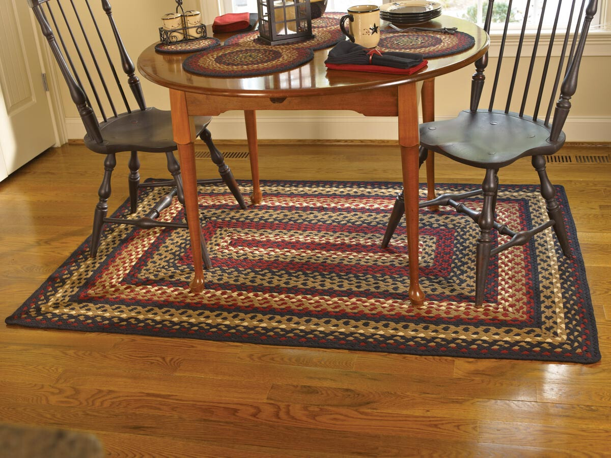 Folk Art 4x6 Braided Rug