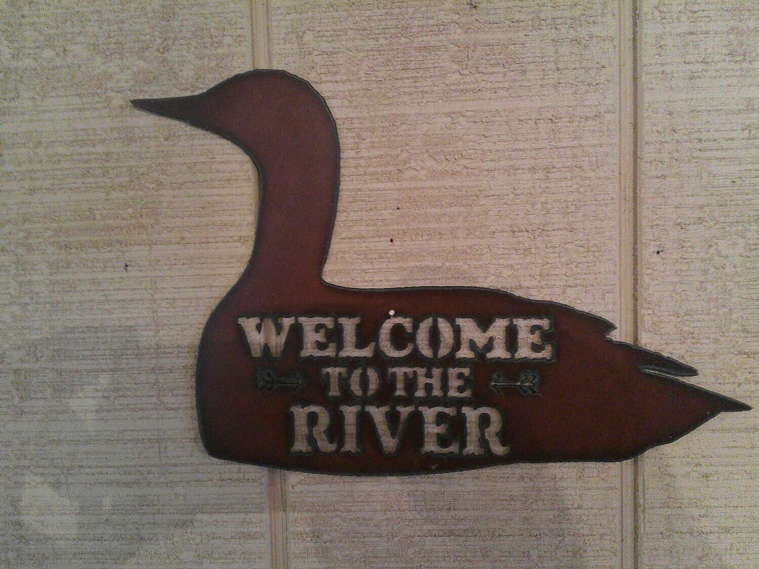 Welcome To The River Cutout
