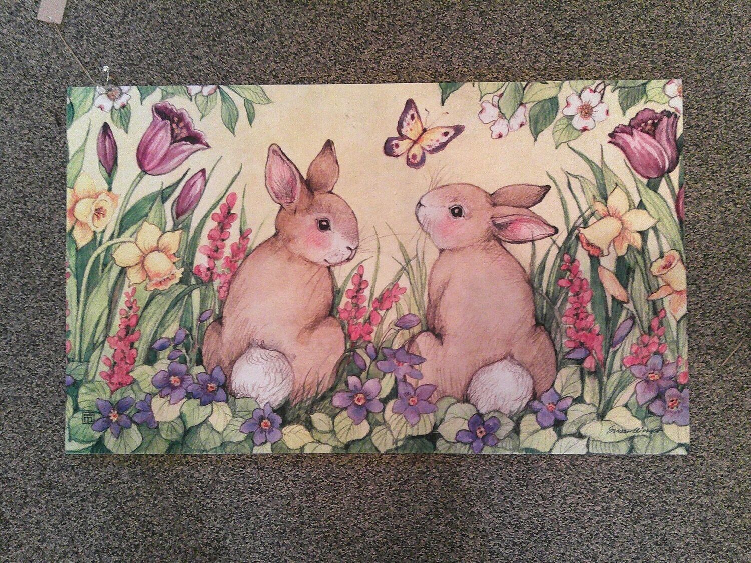Springtime Bunny Mat