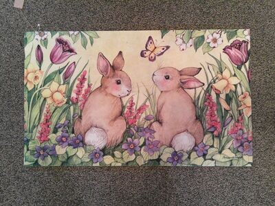 Springtime Bunny Mat