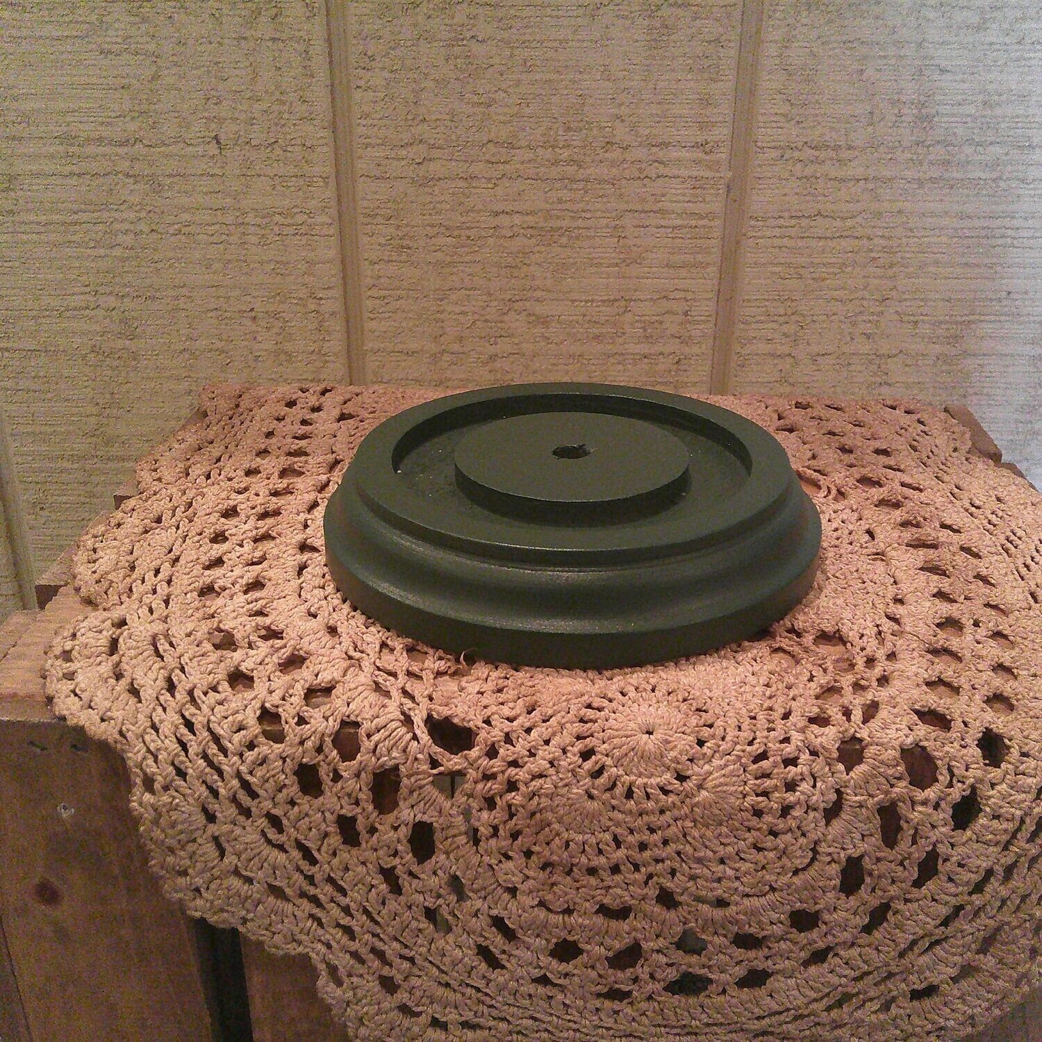 Dark Green Wireless Round Base