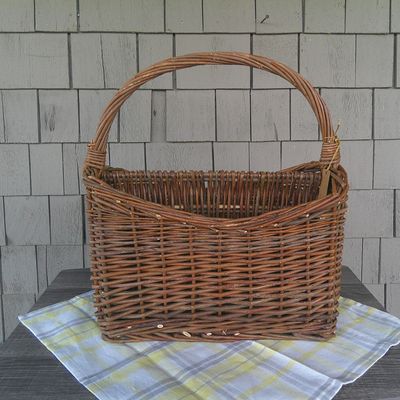 Wicker Magazine Basket