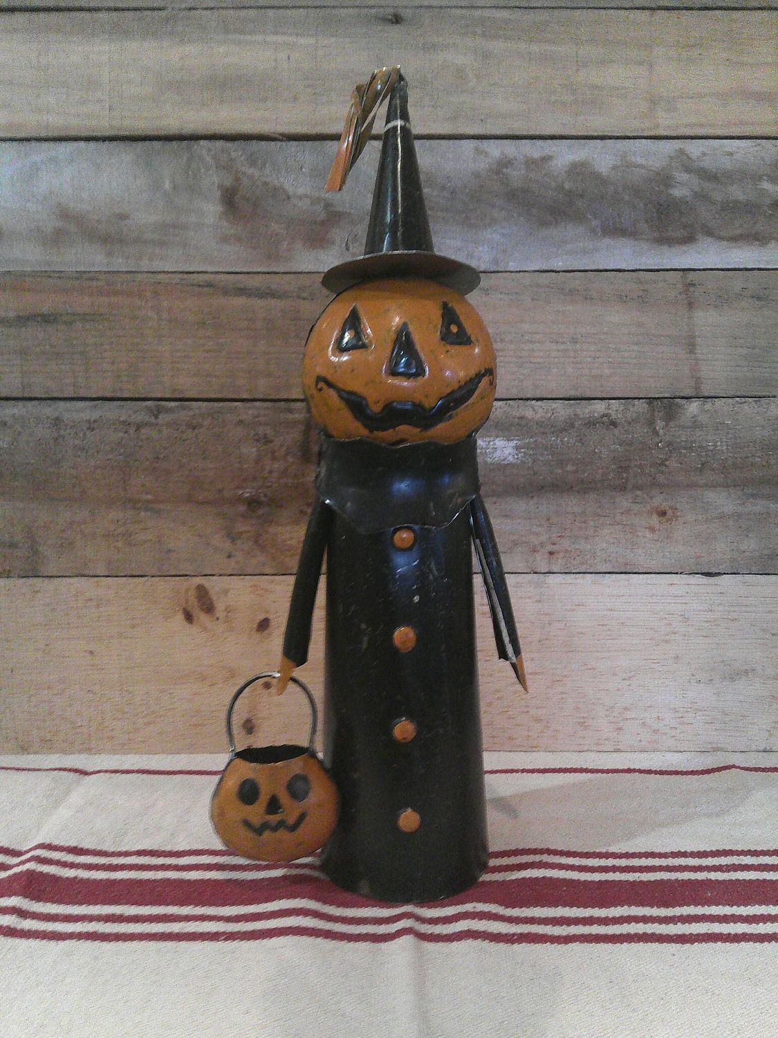 Pumpkin With Candy Bucket