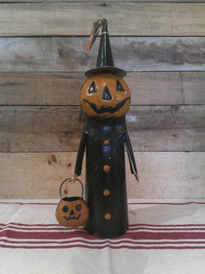 Pumpkin With Candy Bucket