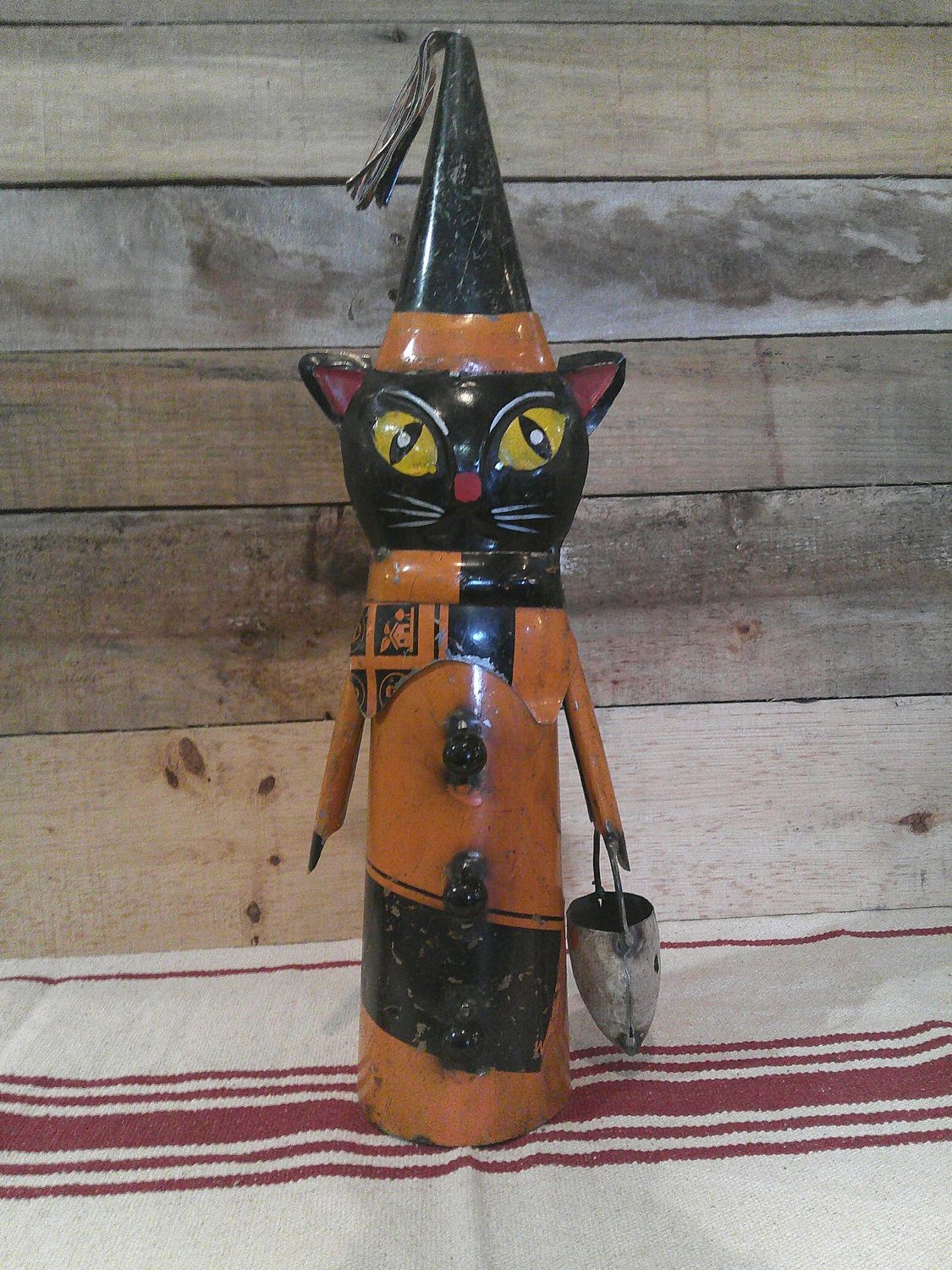 Black Cat & Skull Pail