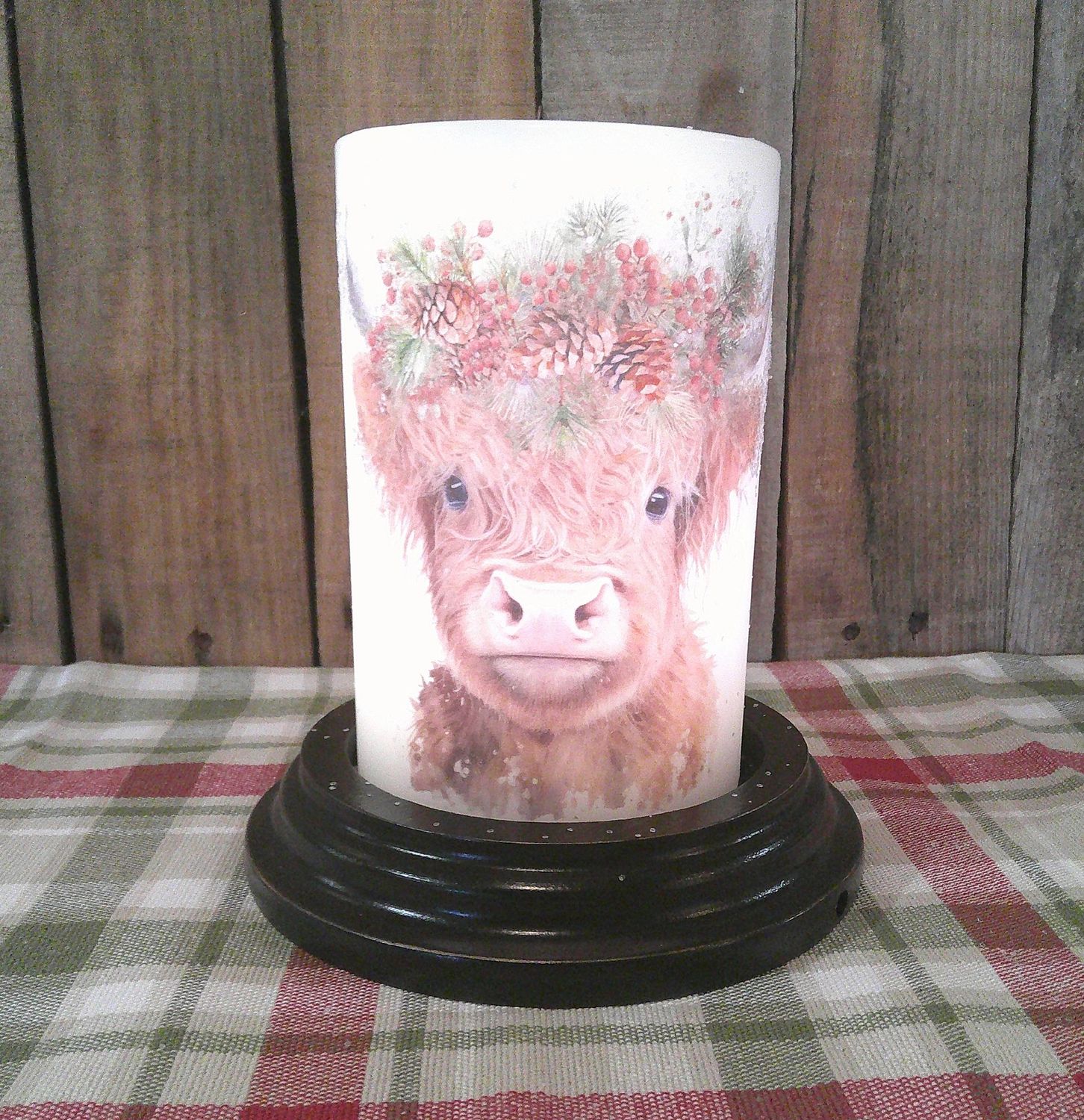Festive Highland Cow