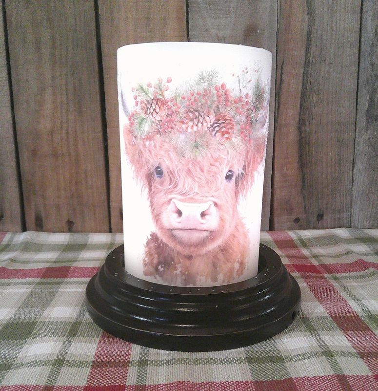 Festive Highland Cow