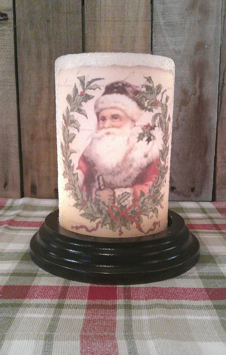 Santa In Wreath