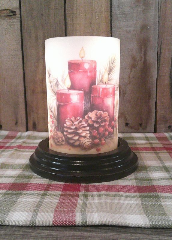 Triple Red Candles